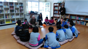 Dr. Jackson at Tai-ping Elementary School