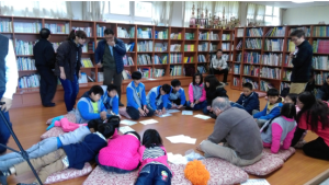 Tai-ping school children writing up p4c inquiry questions